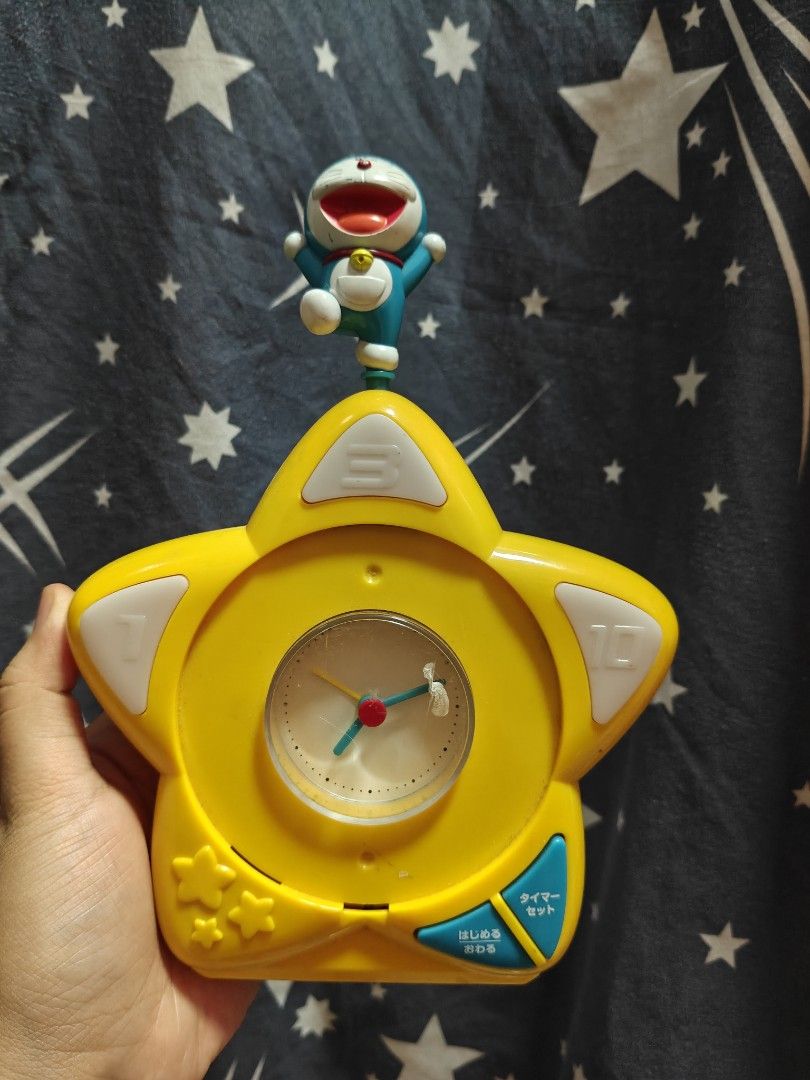 Doraemon Alarm Clock with sounds (Category: Clocks) located in Angeles City. Submitted by treasure_trove14 (Listing ID 1453932795, Image 1). Description: working siya but japanese sound issue: wala na yung circle sa harap no battery included.