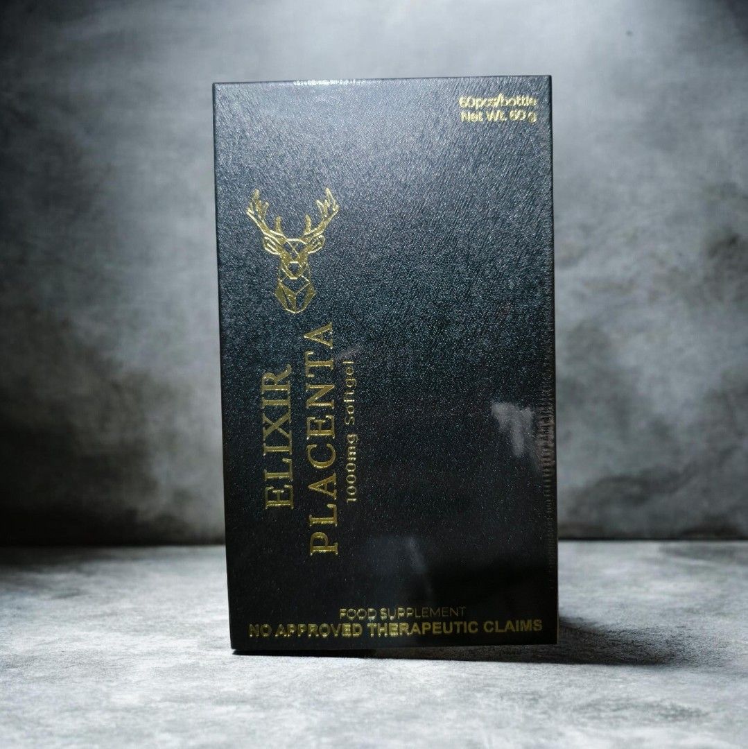 Elixir Placenta (Category: Medical Supplies & Tools) located in Quezon City. Submitted by st_jericho (Listing ID 1453975296, Image 2). Description: Elixir Placenta is an oral stem cell therapy containing New Zealand deer placenta, red ginseng, and other extracts meant to boost energy and slow aging. Authorized Distributor Product of GFOXX Int. ✅Cash on Delivery ✅Deliver via courier.