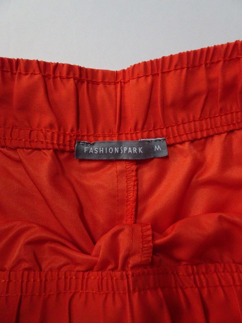 FashionSpark Orange Drawstring Low-Waist Shorts Size M (Category: Shorts) located in Manila. Submitted by kim.declutterss (Listing ID 1453948902, Image 2). Description: - Size: Medium (fits small-medium) - Color: Orange - Garterized waistband with white drawstring - With side pockets - Style: Casual, Loungewear - Fit: Comfortable - Color may vary due to lighting.