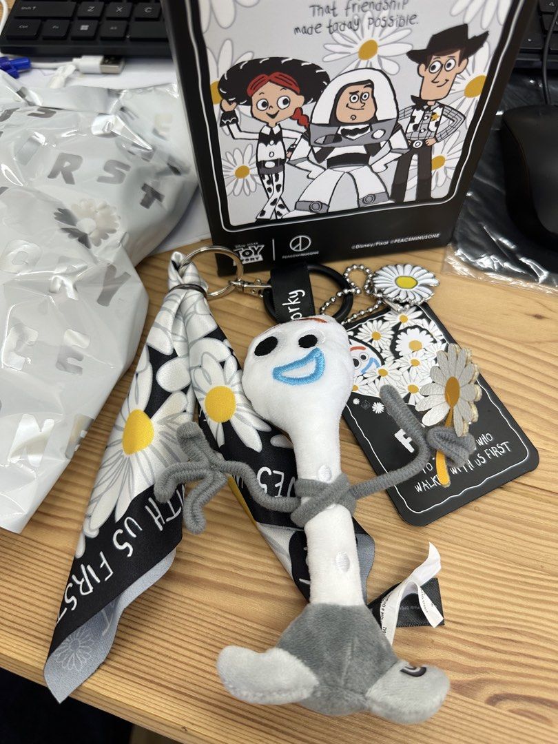 GD Peaceminusone Toy Story 盲盒Forky Keychain, 玩具收藏品, 偶像