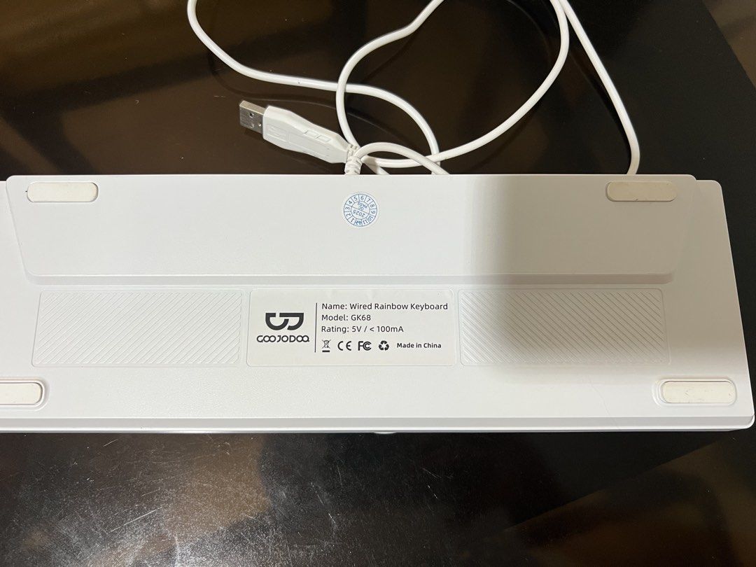 Computer accessory set. Goojodoq wired gaming keyboard with backlight. (Category: Computer Keyboard) located in San Pablo. Submitted by anshinsuru (Listing ID 1453813254, Image 3). Description: Will sell as set. All new. No issues .