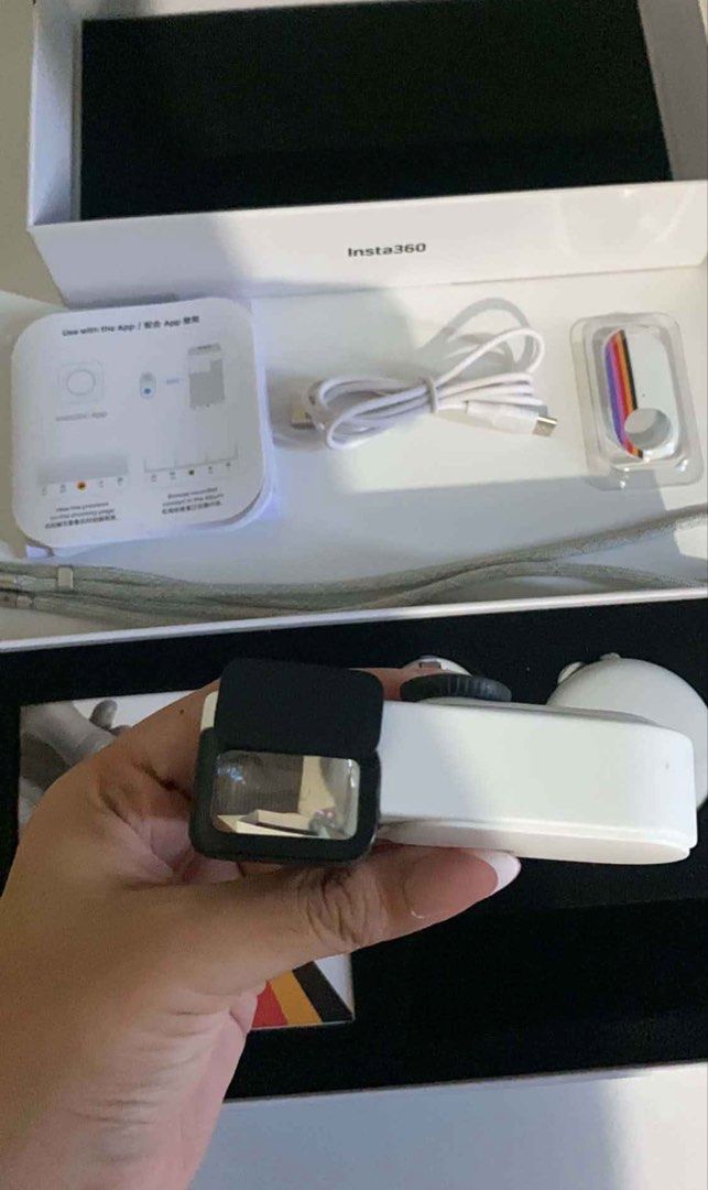insta 360 go 3s retro (Category: Video Cameras) located in Dasmarinas. Submitted by skwaa (Listing ID 1453850596, Image 3). Description: Insta 360 go3s retro bundle (Action camera with view finder) No issue excellent condition, no scratch 128gb complete accessories bought last june rfs: need extra funds for tuition fee slightly negotiable .