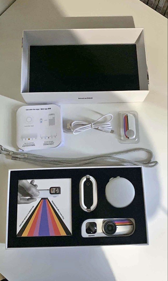 insta 360 go 3s retro (Category: Video Cameras) located in Dasmarinas. Submitted by skwaa (Listing ID 1453850596, Image 1). Description: Insta 360 go3s retro bundle (Action camera with view finder) No issue excellent condition, no scratch 128gb complete accessories bought last june rfs: need extra funds for tuition fee slightly negotiable .