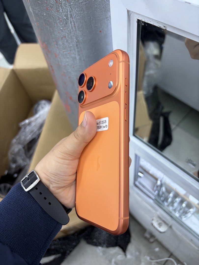 Iphone 17 Pro Max 512gb 100% bh ESIM Unlock (Category: iPhone 17 Series) located in San Juan City. Submitted by javedsgadgetshop (Listing ID 1453815865, Image 3). Description: Posting available device for today! QUICK INFO : Iphone 17 Pro Max 512gb 100% battery Esim unlock US Variant No issue / No repair Comes w/ case&charger Price may vary depends on the available Accepting swap/trade-in/installment/walk-in/delivery. For reference: visit our pag