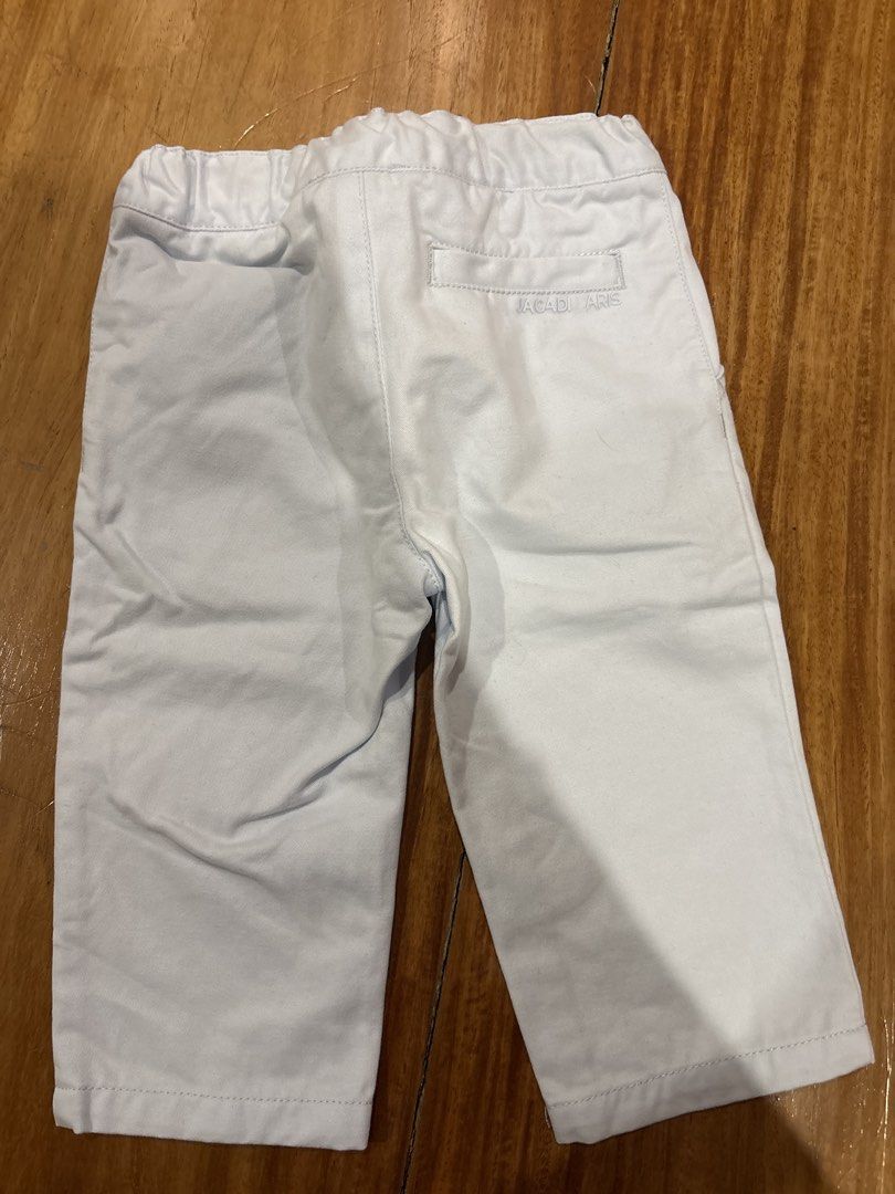 Jacadi Paris Light Blue Jeans 12M (Category: Babies & Kids Fashion) located in Pasig City. Submitted by logorini (Listing ID 1453968985, Image 2). Description: - Light blue chino shorts from Jacadi Paris - Comfortable elastic waistband - Two front pockets and one back pocket - Versatile for everyday wear or dressing up - Easy to pair with any top.