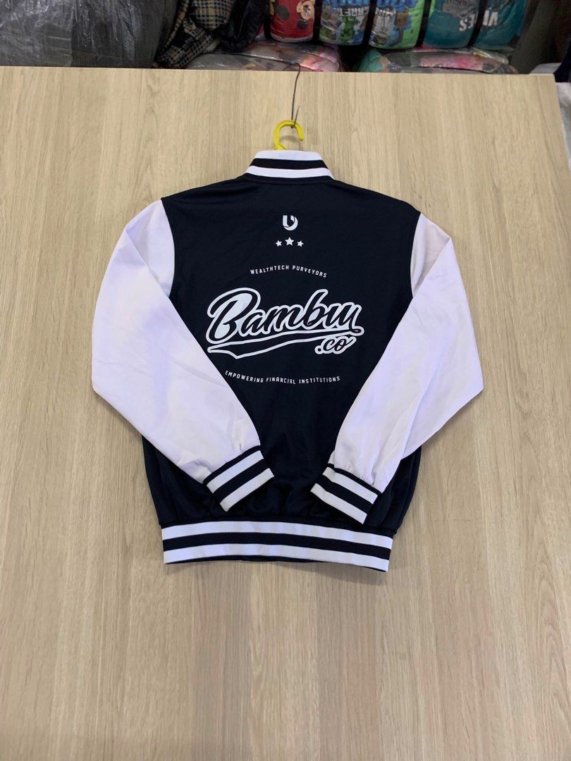 Jacket Varsity BAMBU Bundle (Category: Hoodies) located in Ketereh. Submitted by khairulaqil10 (Listing ID 1453862987, Image 2). Description: BAMBU Varsity Jacket Saiz : S Pit : 21 Lenght : 25.5 Sleeve : 24 Condition : 9/10 Made in : CHINA.