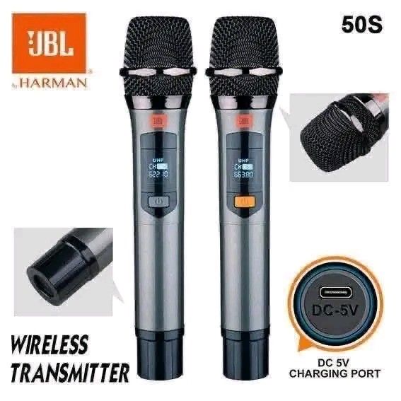 JBL 50S Wireless Microphone System UHF (Category: Microphones) located in Manila. Submitted by marvieobordo (Listing ID 1453895117, Image 2). Description: - JBL 50S Wireless Microphone Set - Includes 2 microphones and 1 receiver - Built-in rechargeable power supply - High fidelity sound quality - Easy plug and play setup - Ideal for vocal performances - UHF frequency for stable connection.
