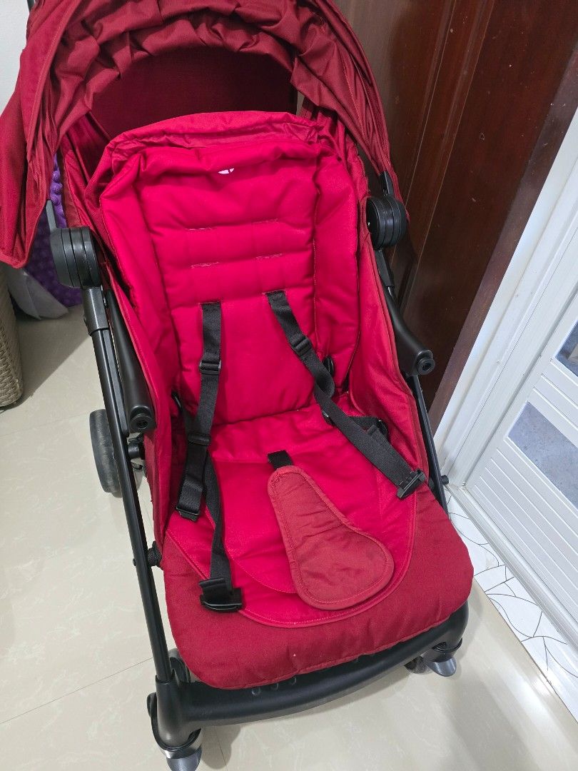 Joie Stroller Red (Category: Strollers) located in Arayat. Submitted by polenbi15 (Listing ID 1453904727, Image 2). Description: Pre-loved Joie stroller, perfect for travel. Folds easily, has sun canopy and 5-point safety harness. Like new condition..