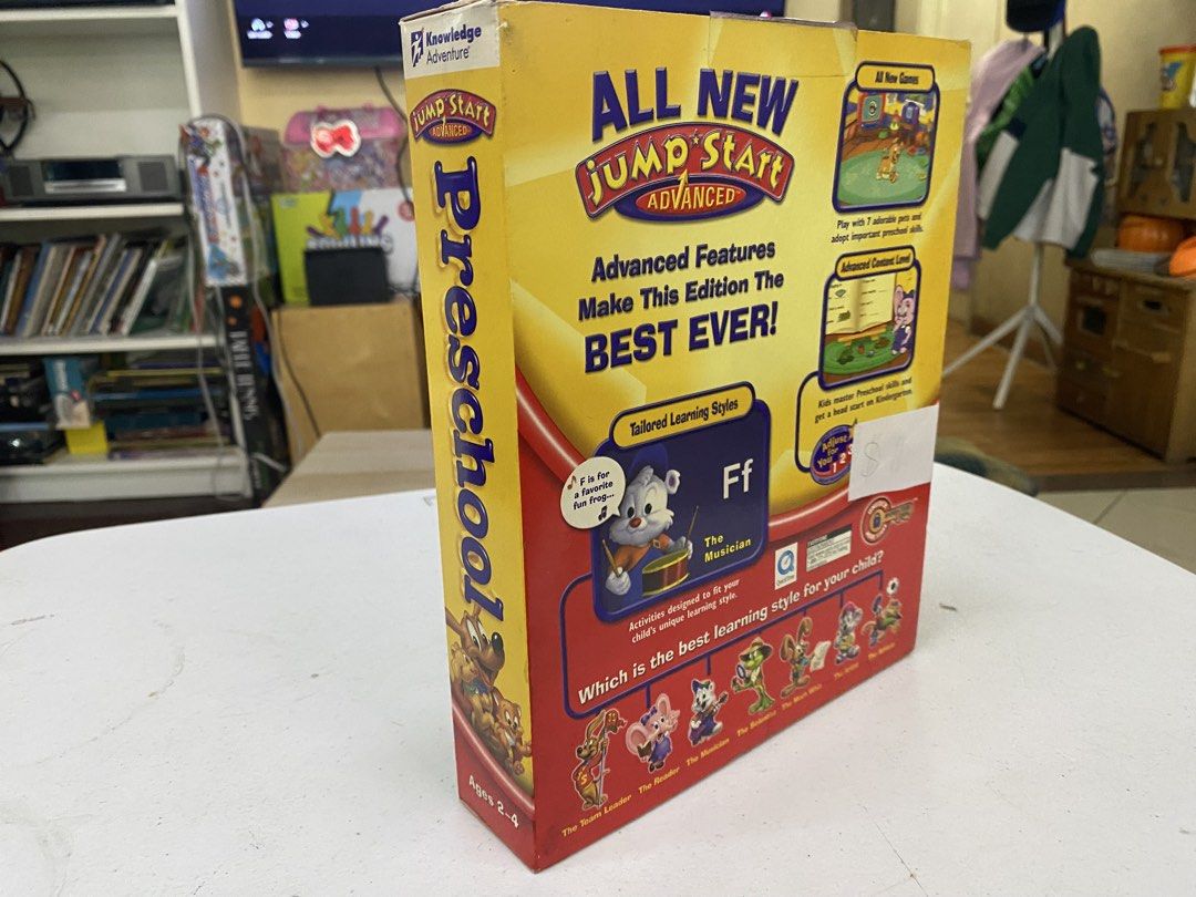 Jumpstart Advanced Preschool PC CD 2002 Vintage Boxed Version HTF W/ Insert Read - MINT CONDITION (Category: Children's Books) located in Manila. Submitted by madmaxshop (Listing ID 1453860259, Image 3). Description: .