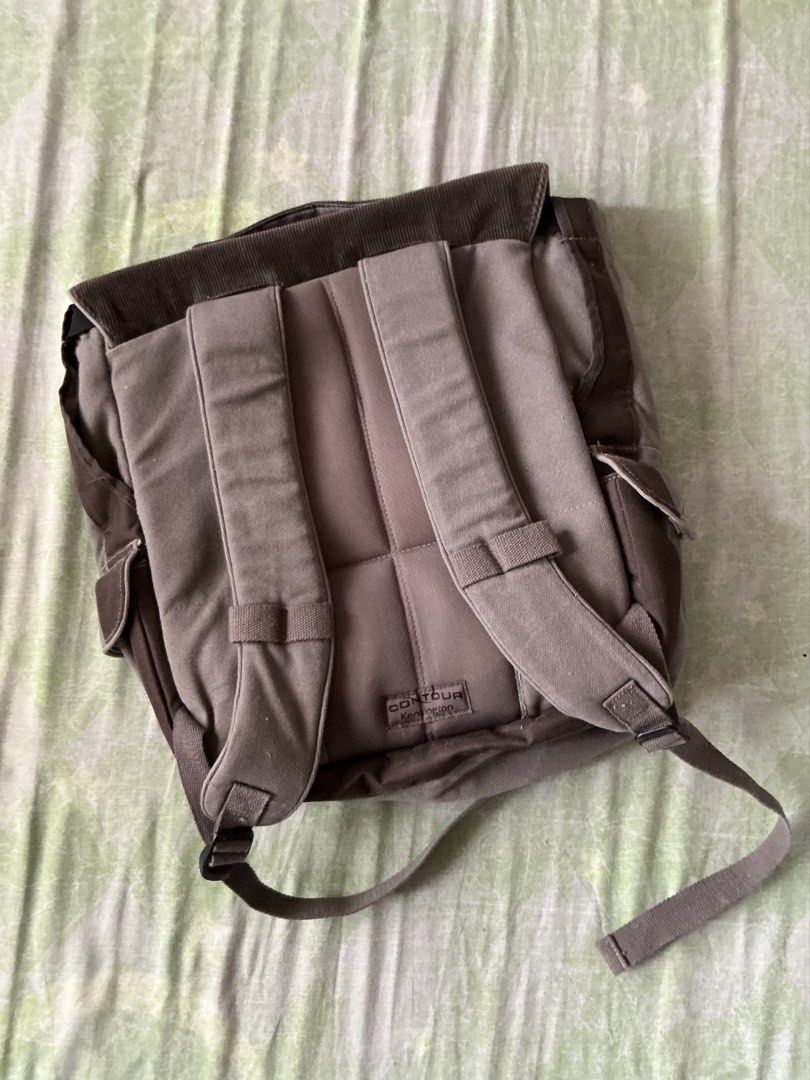Kensington Canvas Backpack Grey Corduroy Trim (Category: Backpacks) located in Makati City. Submitted by carrillopr37736 (Listing ID 1453863001, Image 2). Description: - Grey canvas backpack with brown corduroy trim - Large compartment with drawstring and flap closure - Front zip pocket - Side pockets - Adjustable shoulder straps - Ideal for everyday use or travel!.