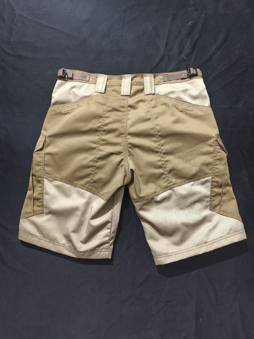Khaki Cargo Shorts with Tan Accents (Category: Shorts) located in Manila. Submitted by daud_tailoring (Listing ID 1453908408, Image 3). Description: DIMENSIONS: WAIST LINE- 36' LENGTH- 21'. 5" - Khaki cargo shorts with stylish tan paneling - Ample storage with multiple pockets - Belt loops for a customizable fit - Secure button and zip closure - Ideal for outdoor activities and everyday casual wear - Designed for a comfortable fit.