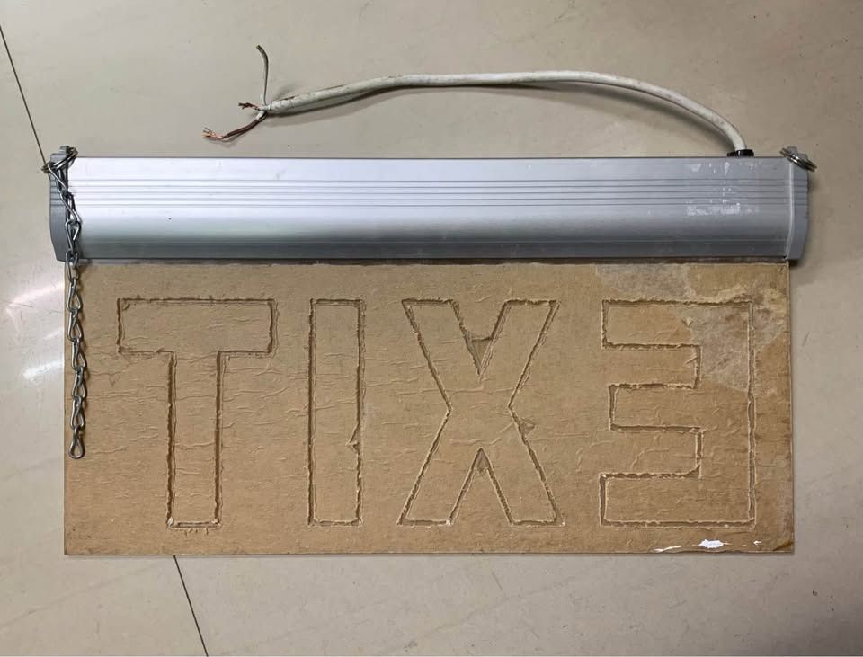 LEDFLY Acrylic LED “EXIT” Lighting Wall Door Emergency Safety Signage (Category: Lighting) located in Pasay City. Submitted by enrico_appliances (Listing ID 1453862568, Image 2). Description: - Emergency exit sign light - Input voltage: 100V-245V - Power: 3W - Emergency battery: NT-CD1.2V800mAh - Charging time: Less than 24 hours - Emergency duration: 3 hours - Emergency conversion time: Less than or equal to 1 second - Tested and working - Great