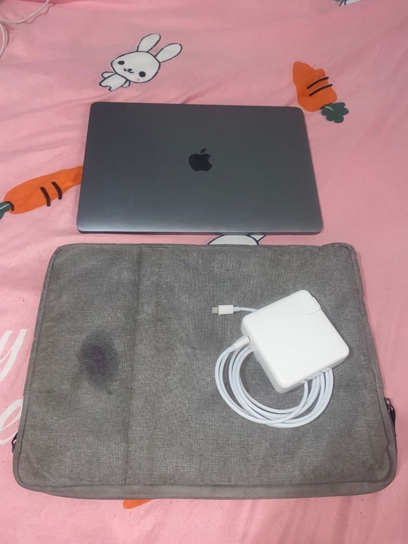 MacBook Pro (13-inch, 2017, Two Thunderbolt 3 ports) (Category: Laptops & Notebooks) located in Caloocan City. Submitted by jhlmag (Listing ID 1453896287, Image 2). Description: MacBook Pro (13-inch, 2017, Two Thunderbolt 3 ports) - type c cable and adapter included - laptop bag included - 8gb RAM, 128gb storage - only used for DJing - macOS Monterey - reformat upon request - issue: dead battery/hindi na magamit kapag hindi nakasaksak - rfs: upgr