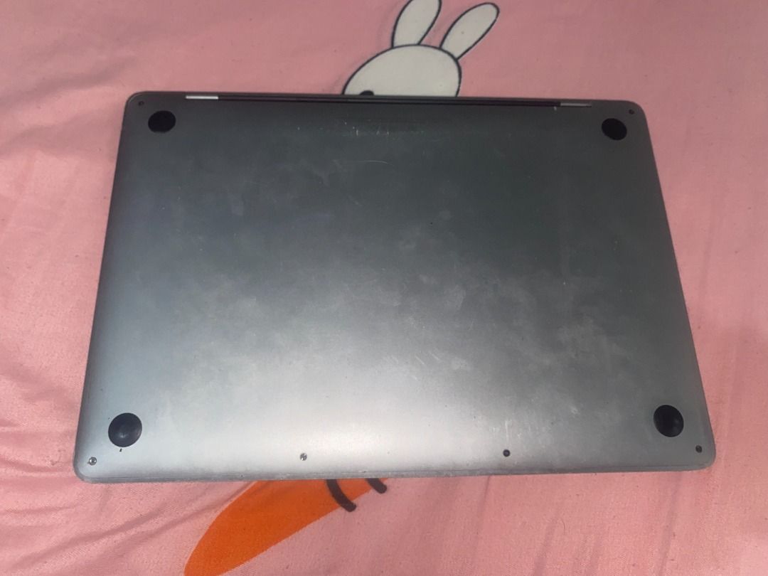 MacBook Pro (13-inch, 2017, Two Thunderbolt 3 ports) (Category: Laptops & Notebooks) located in Caloocan City. Submitted by jhlmag (Listing ID 1453896287, Image 3). Description: MacBook Pro (13-inch, 2017, Two Thunderbolt 3 ports) - type c cable and adapter included - laptop bag included - 8gb RAM, 128gb storage - only used for DJing - macOS Monterey - reformat upon request - issue: dead battery/hindi na magamit kapag hindi nakasaksak - rfs: upgr