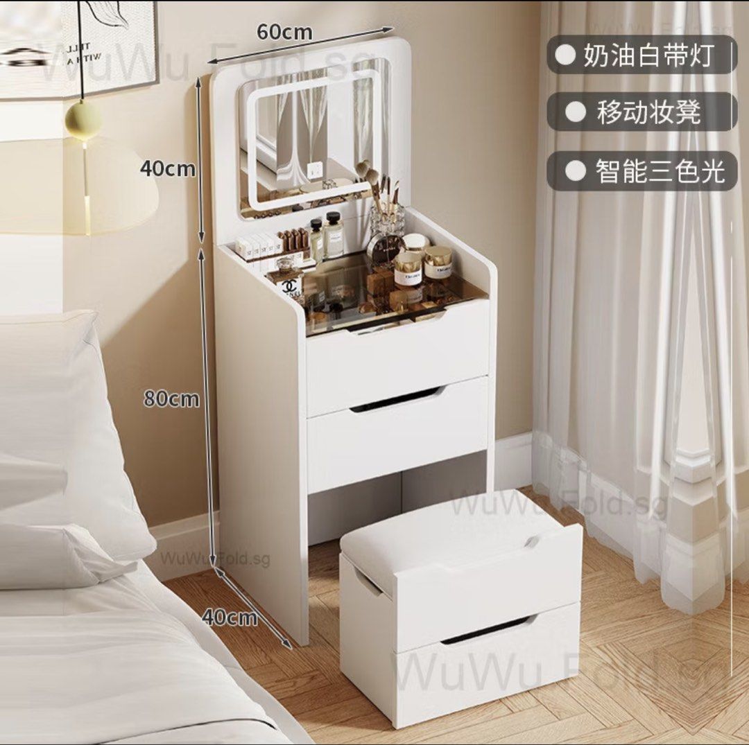 Makeup Table Vanity Table (Category: Makeup) located in Singapore. Submitted by badgalriri04 (Listing ID 1453921050, Image 1). Description: just bought for $78 fixed it and realised i need more space to store my makeup my loss your gain. it's fixed so just take and go ~ exact to picture .