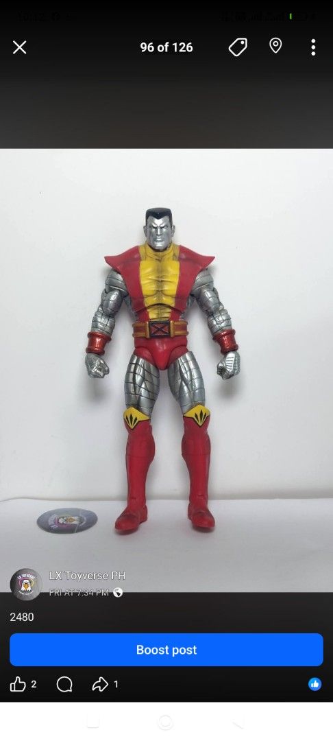 Marvel Select Colossus Action Figure (Category: Figurines & Statues) located in Abucay. Submitted by lxtoyverse (Listing ID 1453927083, Image 1). Description: - Marvel Legends Colossus action figure - Classic X-Men design - Perfect for display or play - Iconic character for collectors.