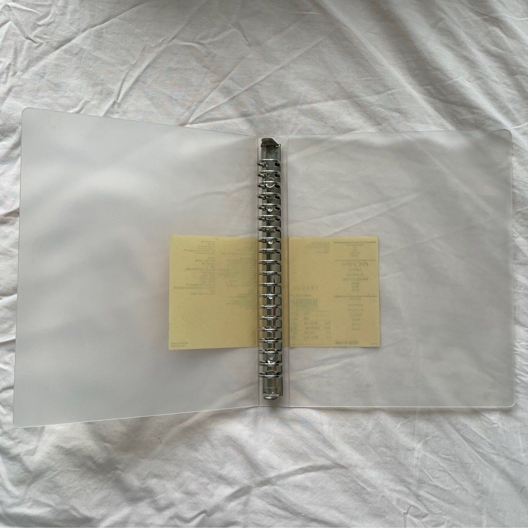 MUJI A5/B5/A4 Refillable Binder (Category: Stationery & School Supplies) located in Manila. Submitted by stuffbyaly (Listing ID 1453968054, Image 3). Description: Message me if you have any questions! Selling all sizes at ₱150 !! *Only B5 and A4 available, A5 has been sold.