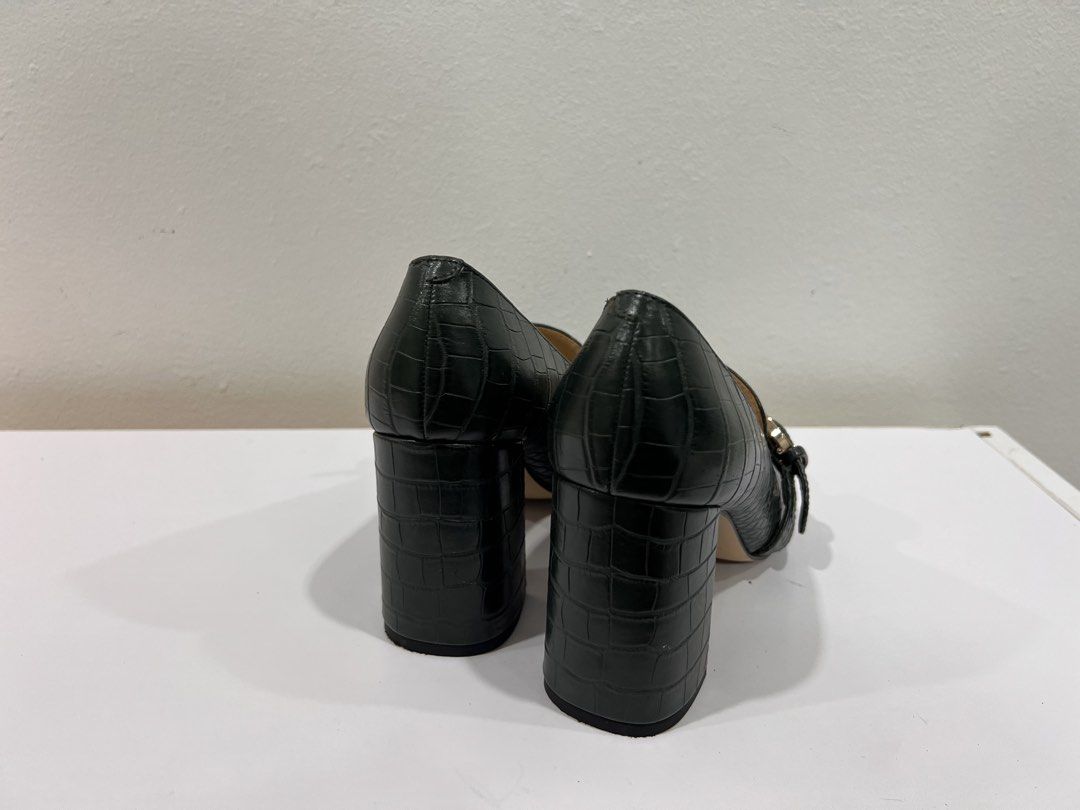 Nine west loafer heels (Category: Heels) located in Manila. Submitted by threadtressure (Listing ID 1453954967, Image 3). Description: Nine West Urilla High Heeled Loafers size 7.5 (US). Used less than 5 times Condition: 9/10 No issues.