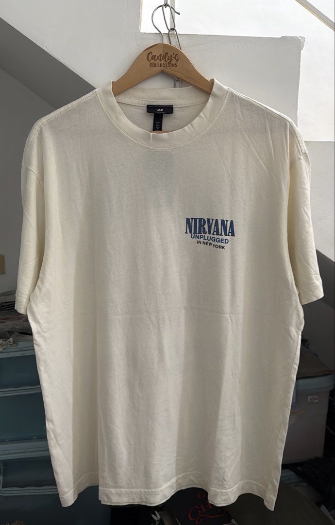 NIRVANA (Category: Tshirts & Polo Shirts ) located in Cavite. Submitted by handpickedshirts (Listing ID 1453848421, Image 3). Description: New, with hang tags Large on tag Approx L29.5in W23in laid flat Actual photos.