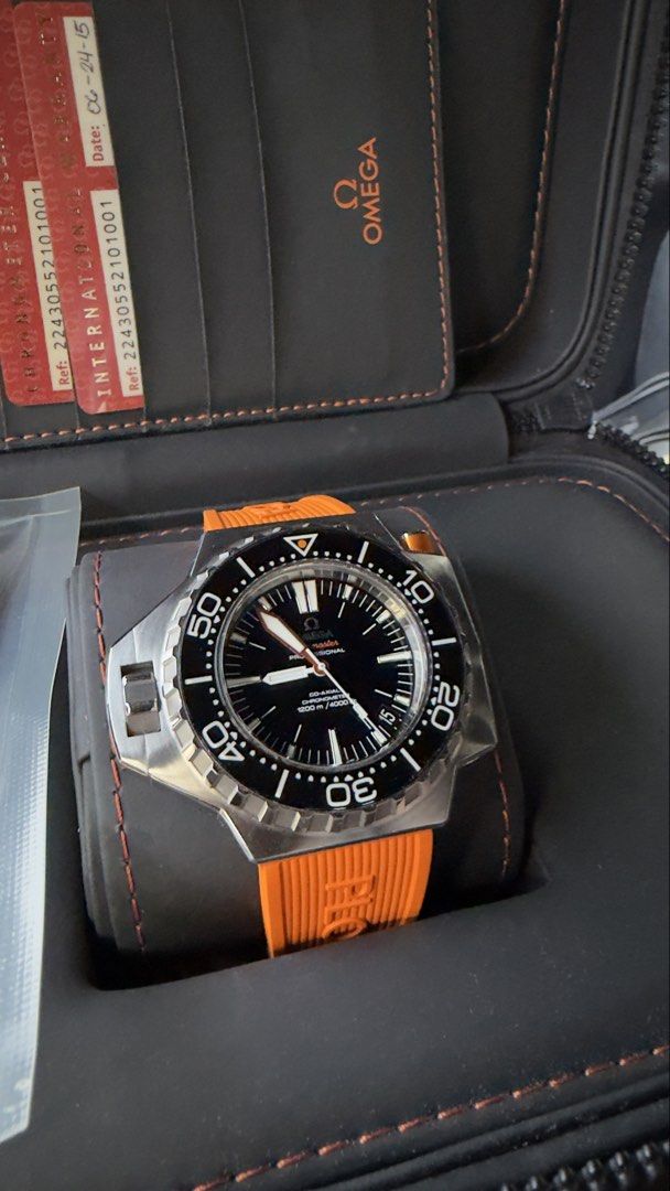 Omega ploprof (Category: Luxury Watches) located in Muntinlupa City. Submitted by daimler (Listing ID 1453840505, Image 3). Description: FOR SALE 2015 Omega Seamaster Ploprof Ref. 224.30.55.21.01.001 | Local Authorized Dealer chronos An icon built for serious diving and admired by collectors. * 2015 Local AD (Philippines) * Reference: 224.30.55.21.01.001 * Omega Co-Axial Caliber 8500 Automatic * 55 × 48 mm Stainless Steel Case * Black Dial with O