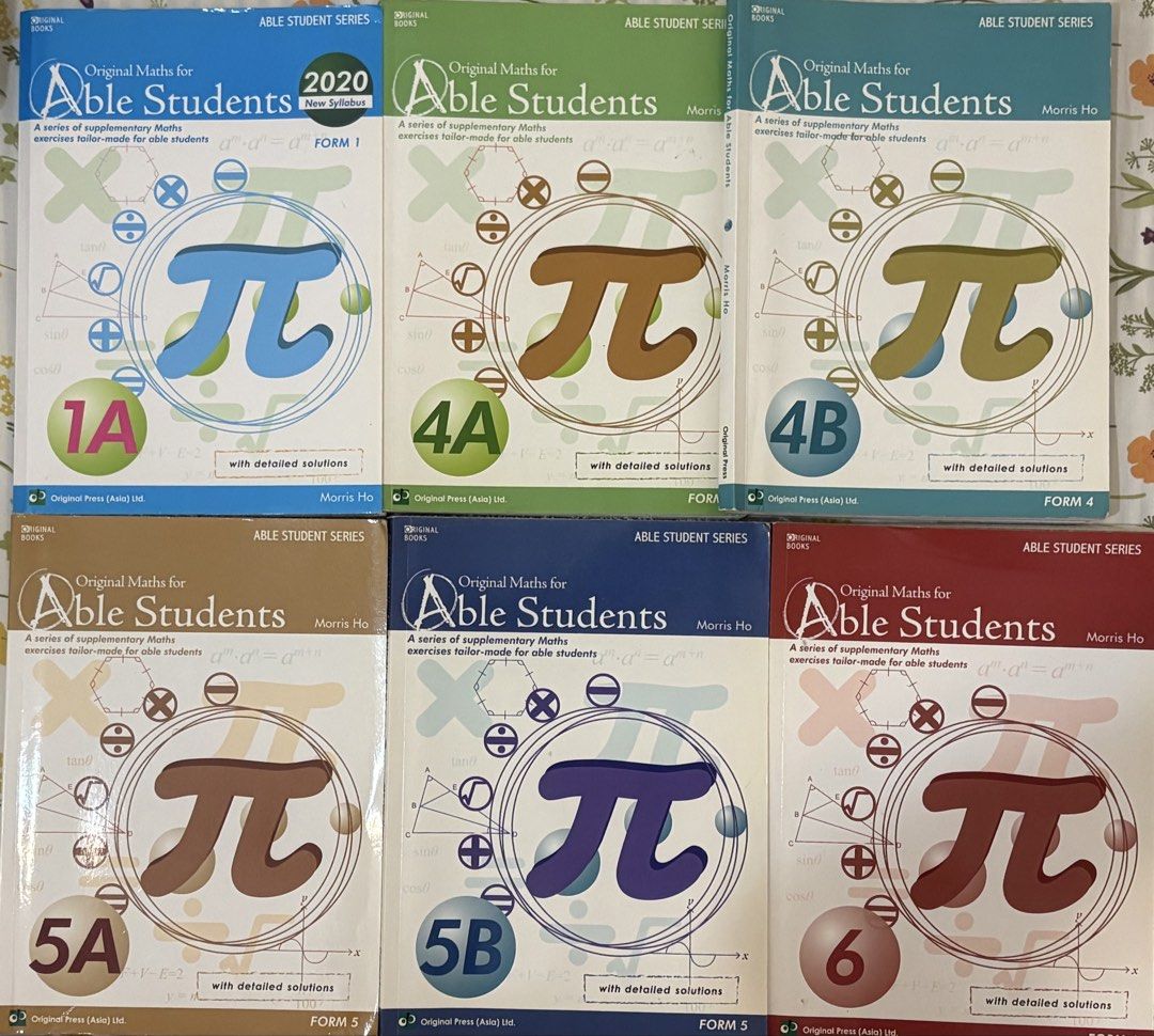 Original Maths for Able Students （分類：旅遊書籍）位於 Hong Kong。 由 feliciakooo_ 提交（商品編號 1453958708，圖片 1）。簡介： 大部份都係全新/用鉛筆做咗幾頁 $65@1 $370@6。