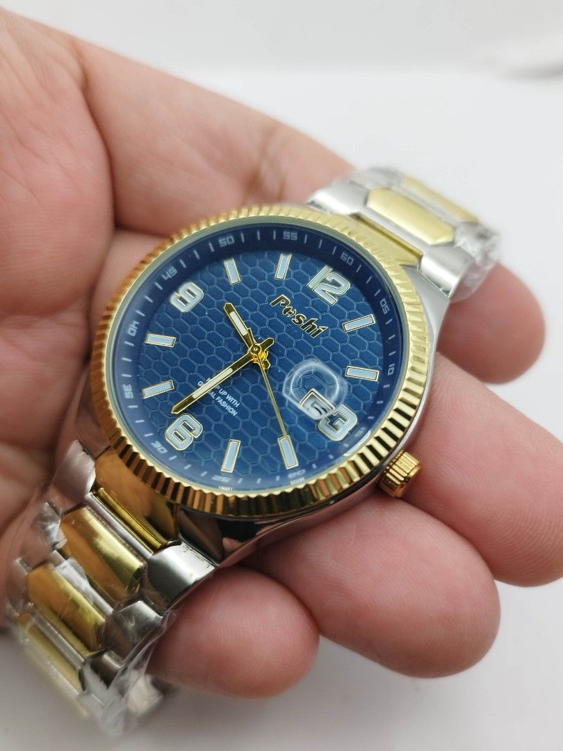 Poshi mens watch two tone (Category: Men's Watches) located in Quezon City. Submitted by WatchProject (Listing ID 1453952628, Image 2). Description: .