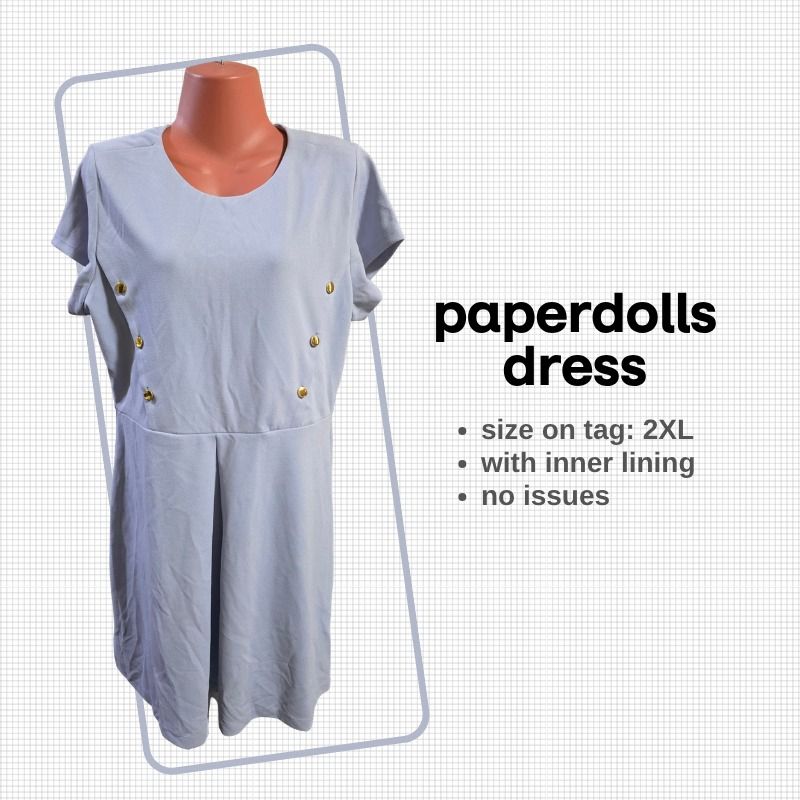 Preloved Paper Dolls light blue dress (Category: Dresses) located in Malabon City. Submitted by malabon.sisters (Listing ID 1453901367, Image 1). Description: .