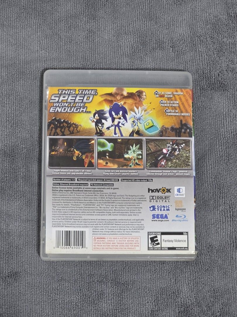 PS3 - Sonic The Hedgehog (Category: PlayStation) located in Legazpi City. Submitted by fnexpress (Listing ID 1453780137, Image 2). Description: Sonic the Hedgehog for Playstation 3 (PS3) ✅️ Complete with Manual (CIB) ✅️ Tested and working ✅️ Actual photo posted 📍Meetups: Legazpi City, Albay - SM Legazpi - Ayala Malls Legazpi - LCC Legazpi - UST Legazpi If buyer is outside of Legazpi City, item can be shipped via: - J&T - LBC *Shipping fee will b