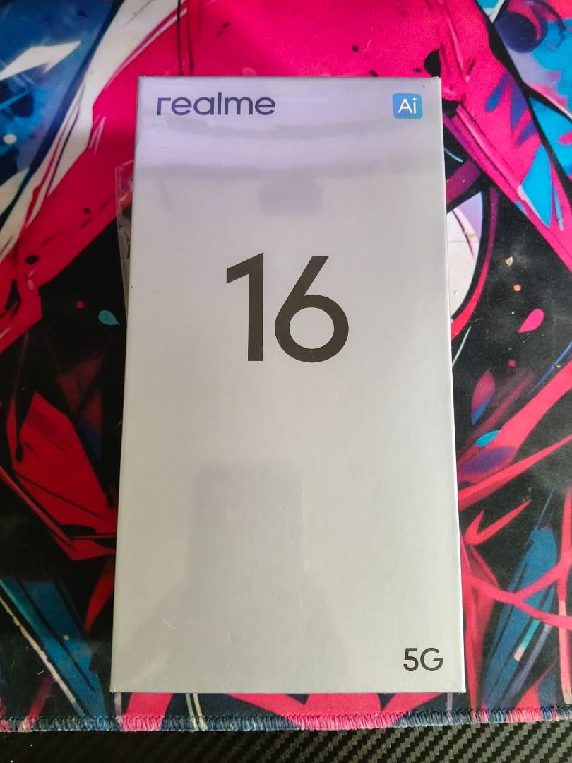 Realme 16 5G (Category: Realme) located in Quezon City. Submitted by onlyjombi (Listing ID 1453839907, Image 1). Description: ✅ 256GB Storage ✅ 8GB RAM + 10GB Dynamic RAM ✅ In-display Fingerprint Scanner ✅ MediaTek Dimensity 6400 Turbo Processor ✅ 5G Ready ✅ Complete package ✅ Good condition 💰 Price: ₱15,500 (Negotiable) PM sa interested. Salamat!.