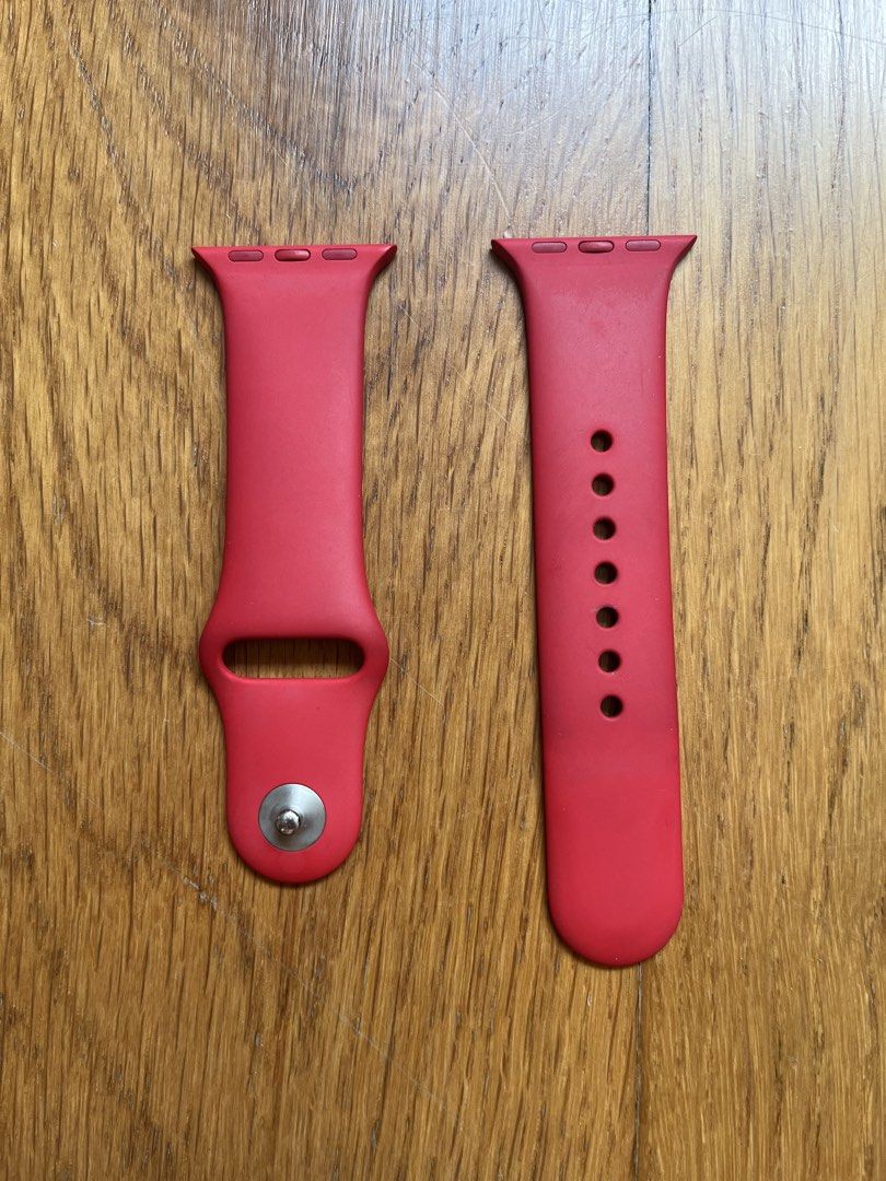 Red Apple Watch Strap 41mm (Category: Wearables & Smart Watches) located in Singapore. Submitted by springonion180 (Listing ID 1453857504, Image 1). Description: Lost my Apple Watch Selling this red strap, 41mm .