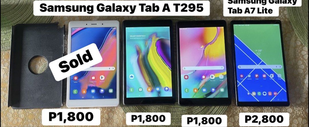 Samsung tablets (Category: Android) located in Quezon City. Submitted by samsunggadgethub (Listing ID 1453998872, Image 1). Description: .