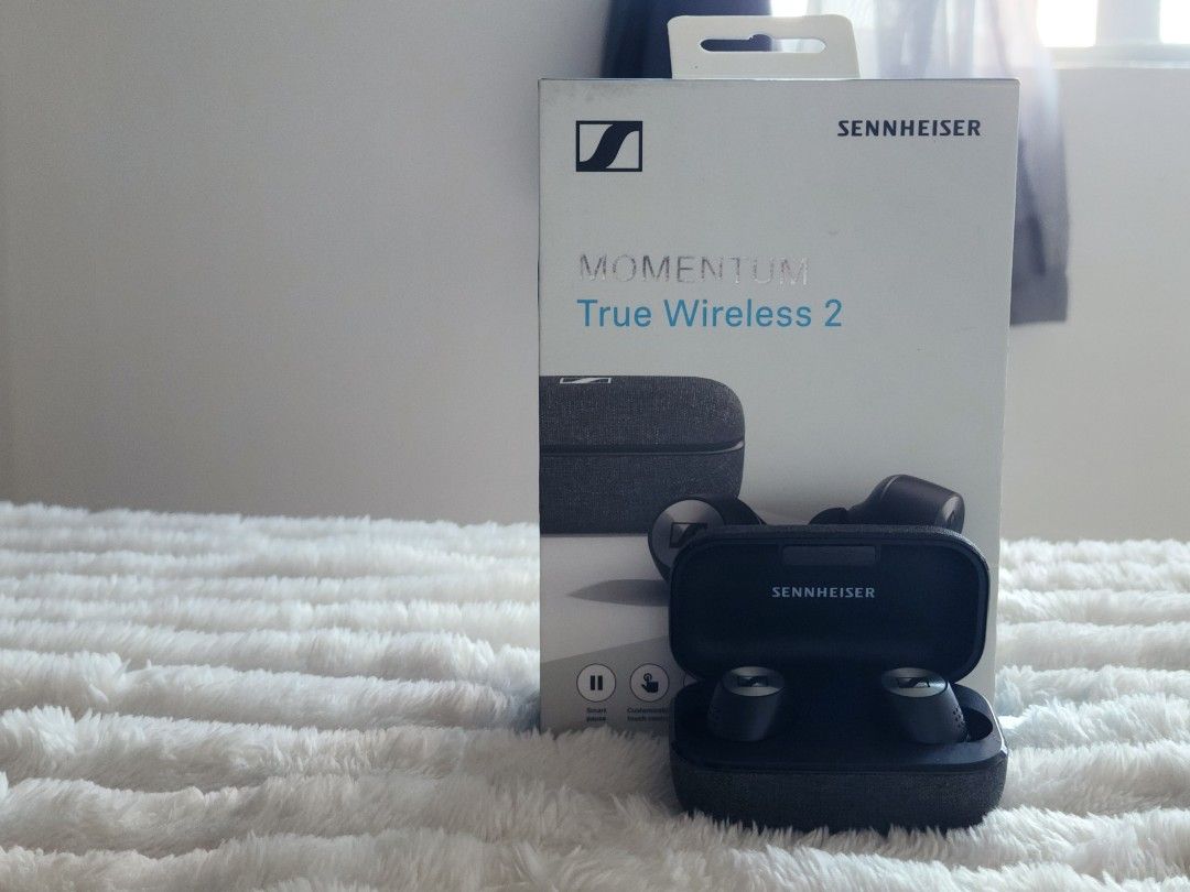 Sennheiser Momentum True Wireless 2 Earbuds (Category: Earphones) located in Quezon City. Submitted by viflor (Listing ID 1453841737, Image 3). Description: See picture, what you see is what you get - Sennheiser Momentum True Wireless 2 Earbuds - Color: Black - Includes Charging Case - Comes with Original Box - Experience premium audio quality.