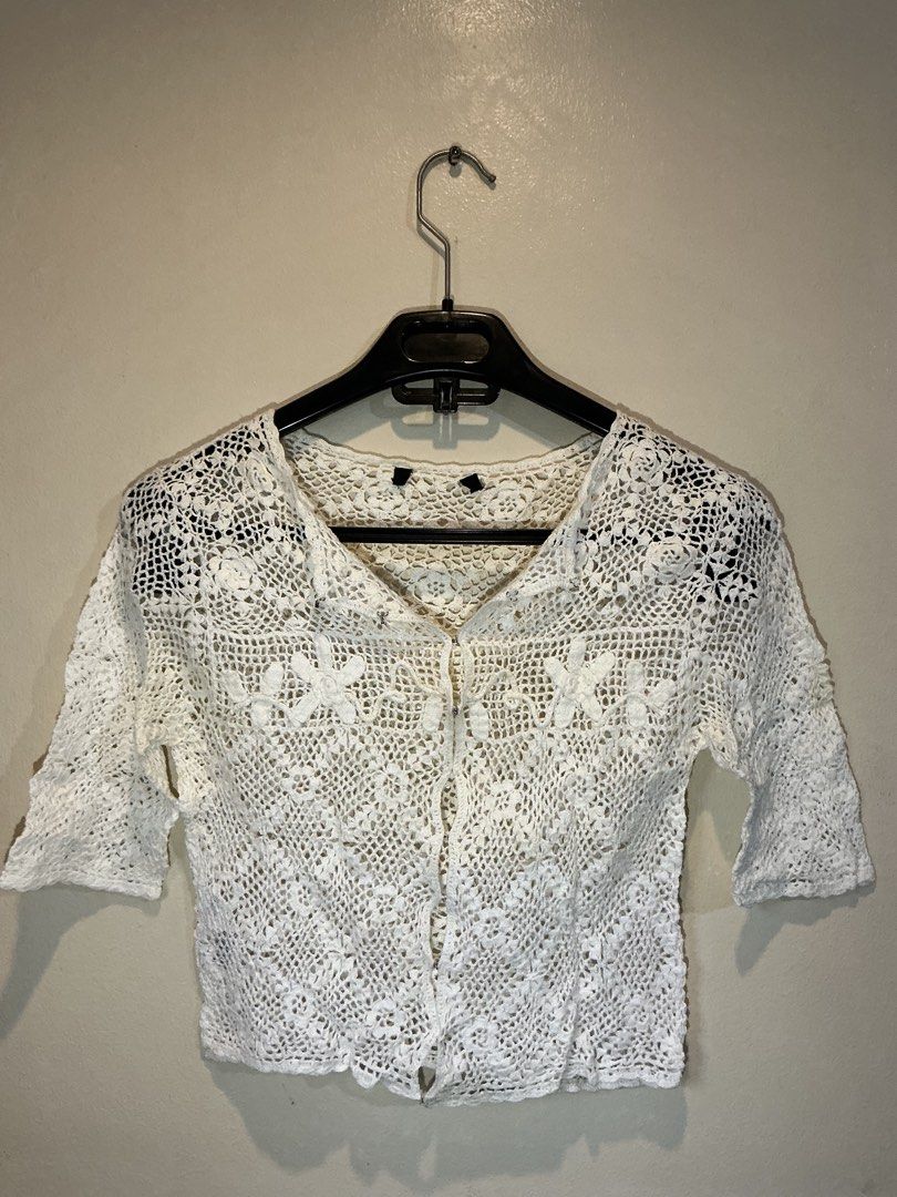 MANGO White Hand-Crochet Lace Cardigan (Category: Others Tops) located in Quezon City. Submitted by shopabilitymnl (Listing ID 1453915361, Image 3). Description: .