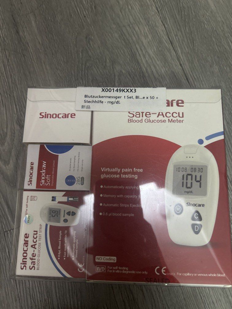 Sinocare Safe-Accu set (Category: Medical Supplies & Tools) located in Manila. Submitted by krysta_chan (Listing ID 1453949047, Image 1). Description: Lalamove J and t - if within luzon 40 to 60 pesos range Lbc Flash courier if with metro manila - add 50.