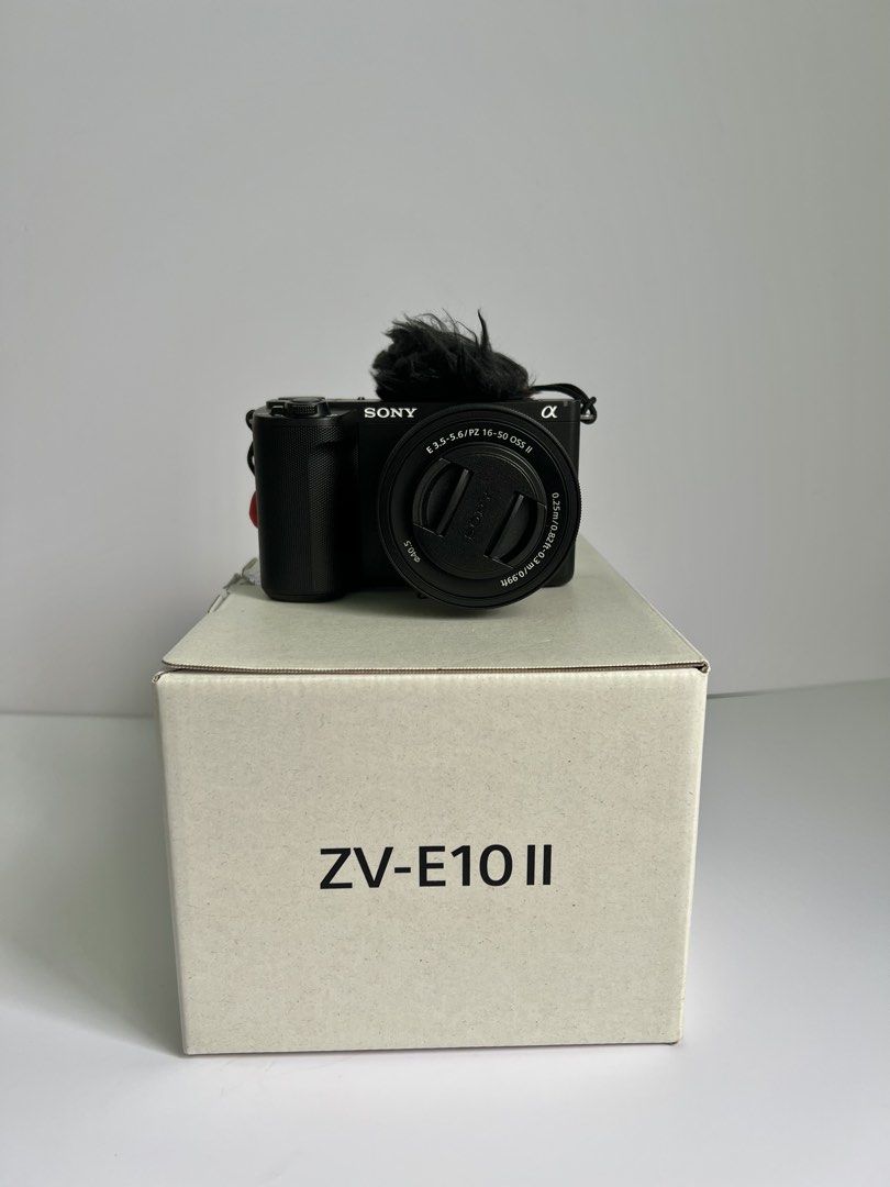 Sony ZV-E10 II Mirrorless Camera with Kit Lens (Category: Cameras) located in Cebu City. Submitted by agnesiah0 (Listing ID 1454001307, Image 1). Description: Selling my Sony ZV-E10 II Mirrorless Camera with kit lens. Great for content creation, vlogging, travel, photography, and video! 📦 Inclusions: • Sony ZV-E10 II + Kit Lens • Original box + original inclusions • 1x Original Sony battery • Original Sony windscreen • Original Sony shoulder str