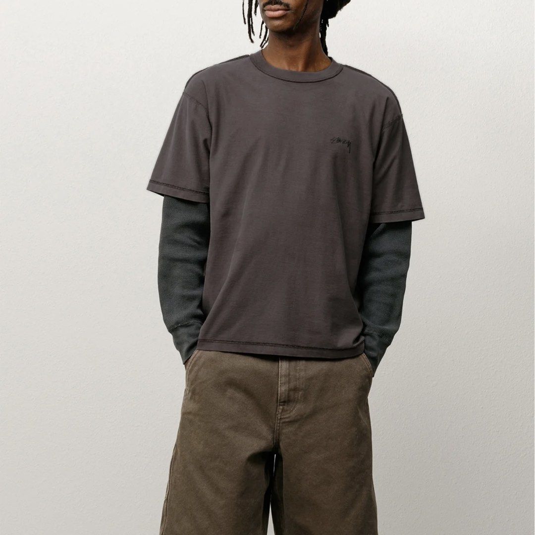 Stussy Lazy Tee in Moss - Medium (Category: Tshirts & Polo Shirts ) located in Balanga. Submitted by kyleweeee (Listing ID 1453994267, Image 3). Description: Brand new bought from Commonwealth Store. Rfs: Impulsive purchase.