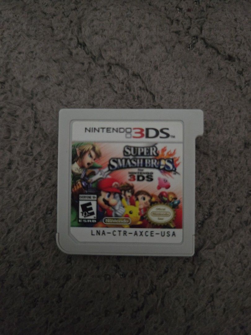 Super Smash Bros. for Nintendo 3DS (Category: Nintendo) located in Quezon City. Submitted by essayworks (Listing ID 1453846767, Image 1). Description: - Super Smash Bros. for Nintendo 3DS - Features a wide variety of Nintendo characters - Ideal for fans of fighting games - Region: USA (LNA-CTR-AXCE-USA).