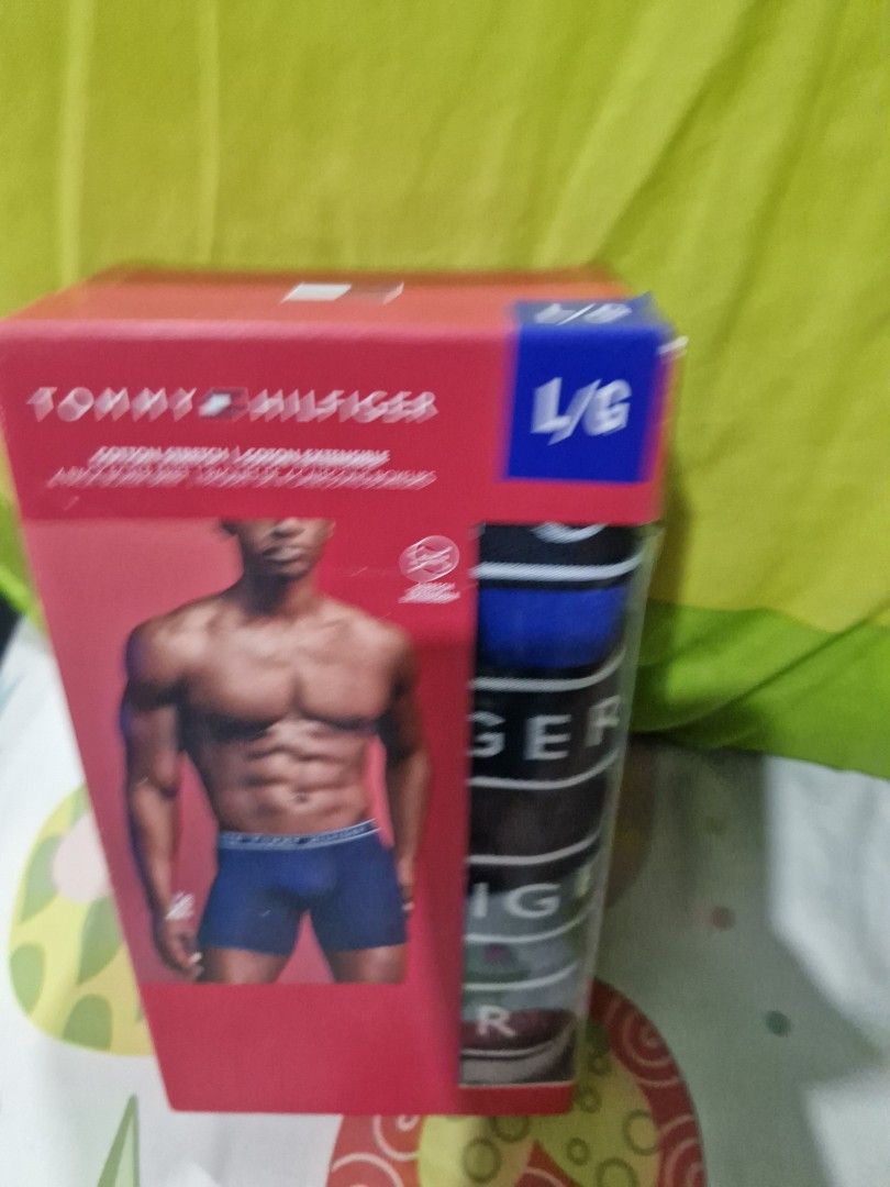 Tommy Hilfiger Cotton Stretch Boxer Briefs 4 Pack (Category: Underwear) located in Quezon City. Submitted by pointyshoesandbags (Listing ID 1453922458, Image 3). Description: - 4-pack Tommy Hilfiger Boxer Briefs - Size: L/G (Check box for sizing chart) - Material: Cotton Stretch for comfort and support - Design: Contour pouch for enhanced fit - Ideal for: Everyday wear.