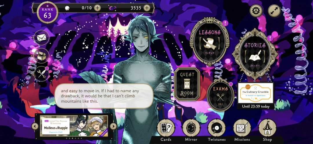 Twisted Wonderland Account (Category: Game Gift Cards & Accounts) located in Caloocan City. Submitted by jiyow (Listing ID 1453983496, Image 1). Description: Twisted Wonderland Account for Sale! -32 SSRs -Can still grind some twistunes -Complete overblot (except Riddle) message me for more inquiries!.
