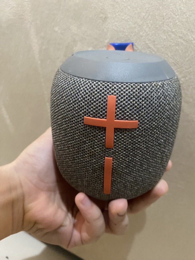 Ultimate Ears (UE) Wonderboom 2 Bluetooth Speaker (Excellent Condition) (Category: Soundbars, Speakers & Amplifiers) located in Quezon City. Submitted by keirao (Listing ID 1453817546, Image 2). Description: Selling this ultra-portable, rugged Ultimate Ears Wonderboom 2 Bluetooth speaker. It delivers surprisingly loud 360-degree sound and deep bass for its compact size. Perfect for beach trips, pool parties, workouts, or shower singing! Willing t