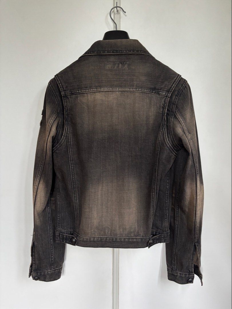 Vanquish Tokyo Studded Type III Cropped Denim Jacket (Category: Coats, Jackets and Outerwear) located in Paranaque City. Submitted by grailonious (Listing ID 1453981994, Image 2). Description: Vanquish Tokyo Japan Studded Type III Washed black denim Jacket. Pleated front design. With insignia/arm patch Size M on tag, fits more like mens S Washed black denim.