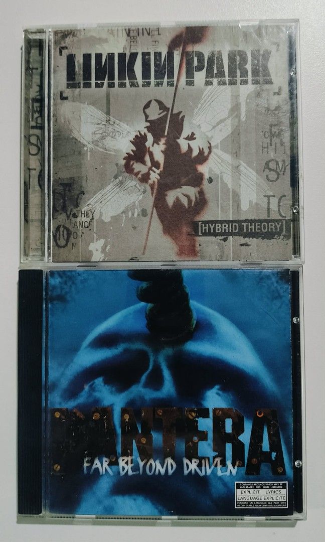 Various Rock CDs batch 1 (Category: CDs & DVDs) located in Taguig. Submitted by sellout2ny (Listing ID 1453847918, Image 2). Description: 350 each Nearmint conditions ❗️SOLD Blink 182 Rancid Nirvana Dishwalla Limp Bizkit The Smiths Foo Fighters GnR - Collection of classic rock and alternative CDs. - Featuring iconic albums like Linkin Park's Hybrid Theory, Pantera's Far Beyond Driven, and Nirvana's Unplugged in New York. - Also includes CDs from 