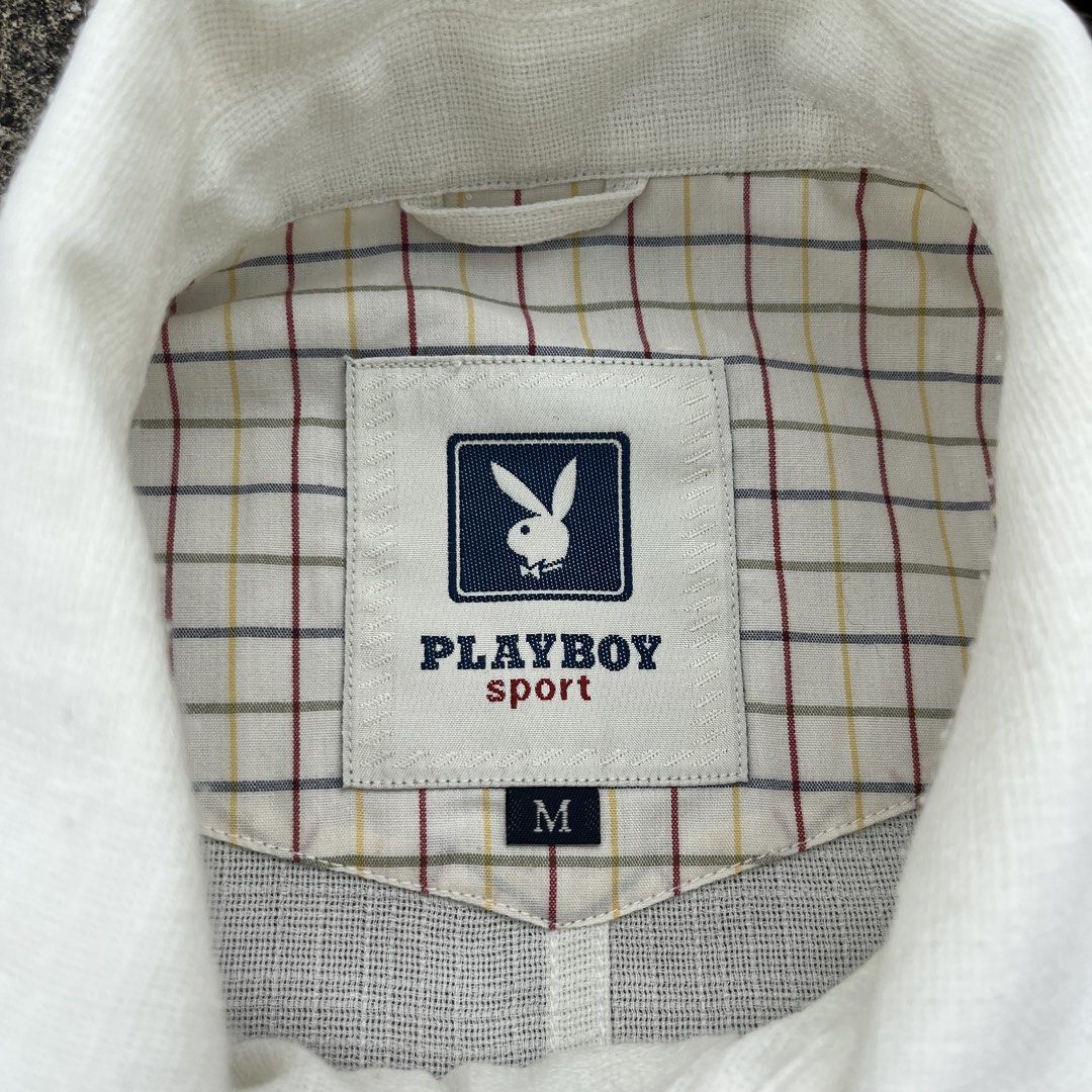 Vintage PLAYBOY Bomber Jacket (Category: Coats, Jackets and Outerwear) located in Marikina City. Submitted by wayupcollective (Listing ID 1453947640, Image 3). Description: Vintage PLAYBOY Bomber Jacket Size M on tag Good as new No flaws Measurement Length: 26” Width: 25” .