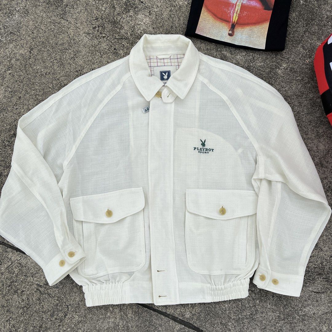 Vintage PLAYBOY Bomber Jacket (Category: Coats, Jackets and Outerwear) located in Marikina City. Submitted by wayupcollective (Listing ID 1453947640, Image 1). Description: Vintage PLAYBOY Bomber Jacket Size M on tag Good as new No flaws Measurement Length: 26” Width: 25” .