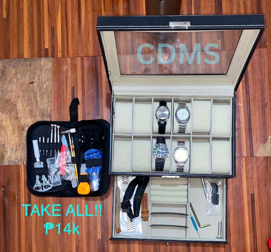Watches for sale (Category: Luxury Watches) located in Cebu City. Submitted by dungogcarlos (Listing ID 1453906543, Image 1). Description: TAKE ALL WATCHES ₱14K ‼️‼️AUTHENTIC‼️‼️ Freebies includes the box and tools. Negotiable! Watches ⌚️: - Seiko SKX013 - Citizen Para Water 4-740173 - Seiko 7006-8040 - Seiko 5 7S26-04N4 Meet up: Check all you want (12-4pm) 📍Tabunok Gaisano Mall 📍Colon, Cebu City 📍SM City, Cebu City 📍SM Seaside, SRP MOP: COD 