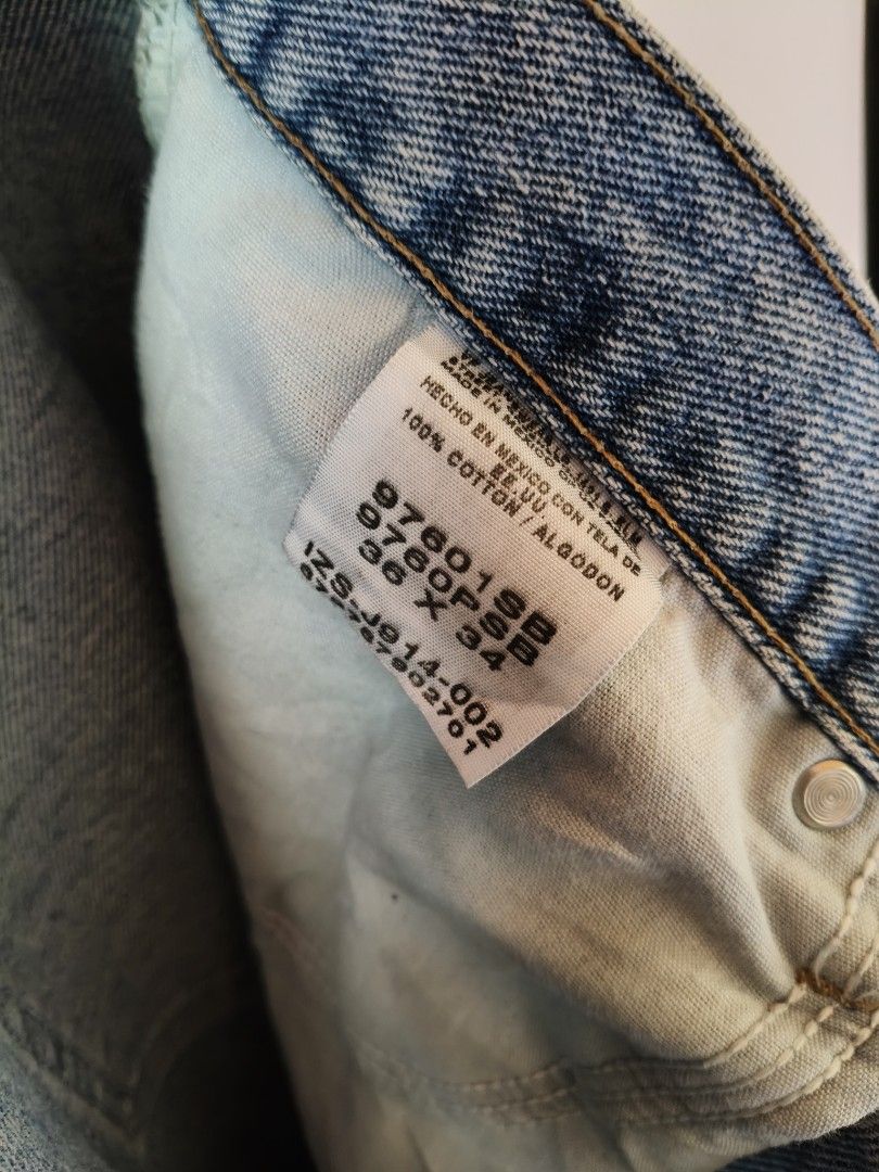 Wrangler Authentic Jeans - Light Wash Denim (Category: Jeans) located in Dumaguete. Submitted by happyocean_14dac6 (Listing ID 1453839118, Image 3). Description: - Classic light wash denim jeans - Brand: Wrangler - Fit: Straight leg - Size: 36x34 - Material: 100% Cotton - Origin: Made in Mexico - Style: Versatile staple for casual wear, pairs easily with t-shirts and button-downs. free shipping .