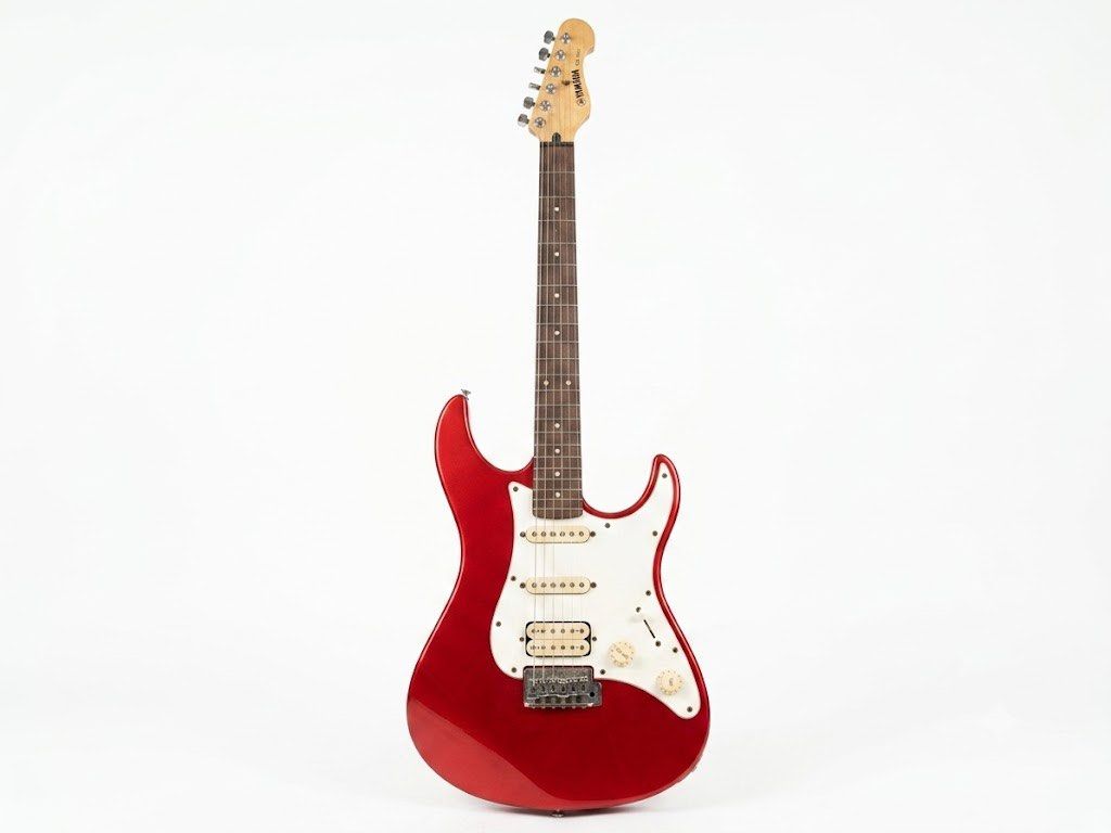Yamaha EG112C Electric Guitar (Category: Musical Instruments) located in Manila. Submitted by polyesterspliff (Listing ID 1453903872, Image 1). Description: Red Yamaha EG112C Electric Guitar Very negotiable Only Issues: Chip on the bottom back Guitar only Still works .