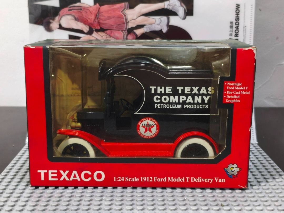 1912 Ford Model T Delivery Van - Texaco (Category: Vehicle & Diecast Models) located in Caloocan City. Submitted by dcollectibles (Listing ID 1454119505, Image 1). Description: - As is Condition, WYSIWYG - Actual Picture posted - Tondo, Manila - Lalamove, LBC (by schedule) - PM for more information - GCash only For more items availability visit us at FB (DEKAI Collectibles) Thank you!.