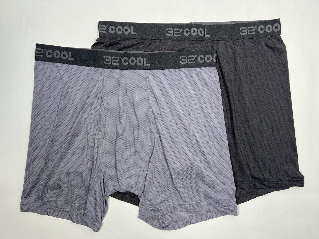 32 Degrees Cool Boxer Briefs (2-Pack) (Category: Underwear) located in Manila. Submitted by karsonsilyobyrns (Listing ID 1454176240, Image 1). Description: BRAND: 32 Degrees Cool Size (Inch) ‼️Medida Size‼️ : W 30-36 Color Rate: 9/10 Condition: Excellent Issue: None ‼️ Thrifted item — please manage your expectations, authenticity is not guaranteed (check photos for tags!) 🧼 Items have been stored or thrifted — we highly recommend washing before 