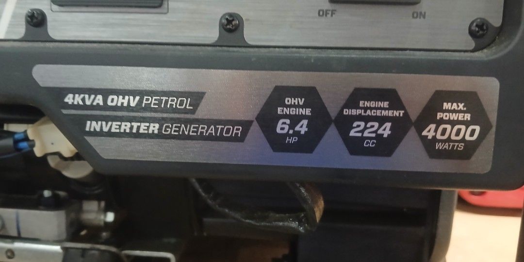 4000W INVERTER GENERATOR PETROL. FULL BOAR (Category: Community) located in Quezon City. Submitted by AlexaXander (Listing ID 1454100593, Image 2). Description: *4000W. INVERTER GENERATOR PETROL *MAX. POWER: 4000 WATTS *OHV ENGINE: 6.4HP *ENGINE DISPLACEMENT: 224CC *4KVA OHV PETROL *BRAND: FULL BOAR * 220 VOLTS *( SLIGHTLY USED) *FOR MORE DETAILS: PLS.CALL OR TEXT CELLPHONE NUMBER: 090******58.
